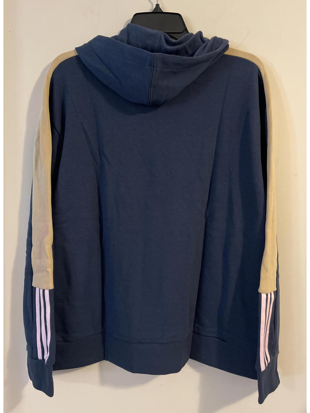 Adidas Womens Small Blue Colorblock Pullover Hoodie NWT! A610 - Picture 2 of 7